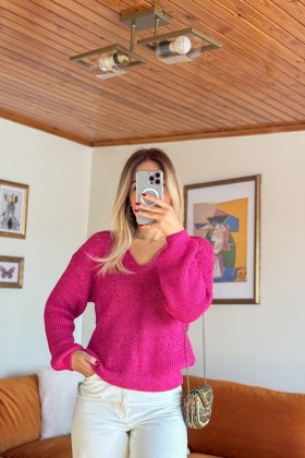 Önü ve Sırtı v modelli kazak - Small