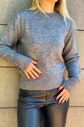 Düz Bisiklet Yaka Kazak - Standart