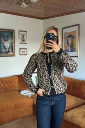 Leopar hırka - Standart