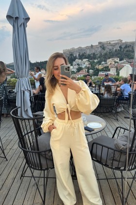 BUTTER YELLOW KETEN TAKIM - Sarı