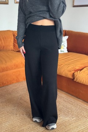 SİYAH TRİKO PANTOLON - Standart