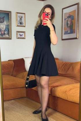 SİYAH KALIN PİLELİ KİLOŞ ELBİSE - Small