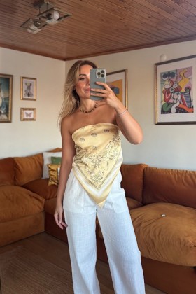 ŞAL MODELİ BLUZ - Sarı