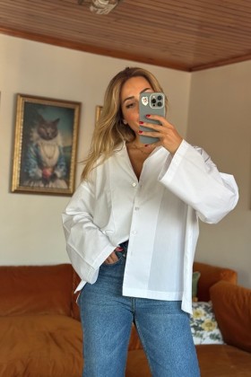 BEYAZ GROZNİ GÖMLEK - Beyaz