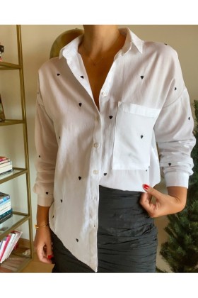 Siyah Kalpli Gömlek - Medium