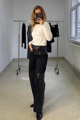 PARÇA DERİLİ PANTOLON