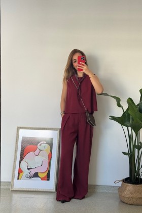 BORDO KETEN SIFIR KOLLU TAKIM - Bordo